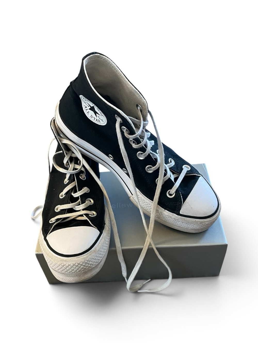 Converse Black and White High Top Sneakers